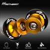 MotHeart M8 Swing Arm Bobbin for Ninja ZX-4RR 2023 Paddock Stand Shock Absorption Protective Slider Ninja Zx-4rr Parts (Gold)
