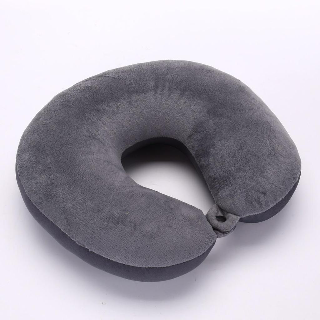 Almohada de Viaje en Forma de U para Cuello y Respaldo de Partículas de Espuma