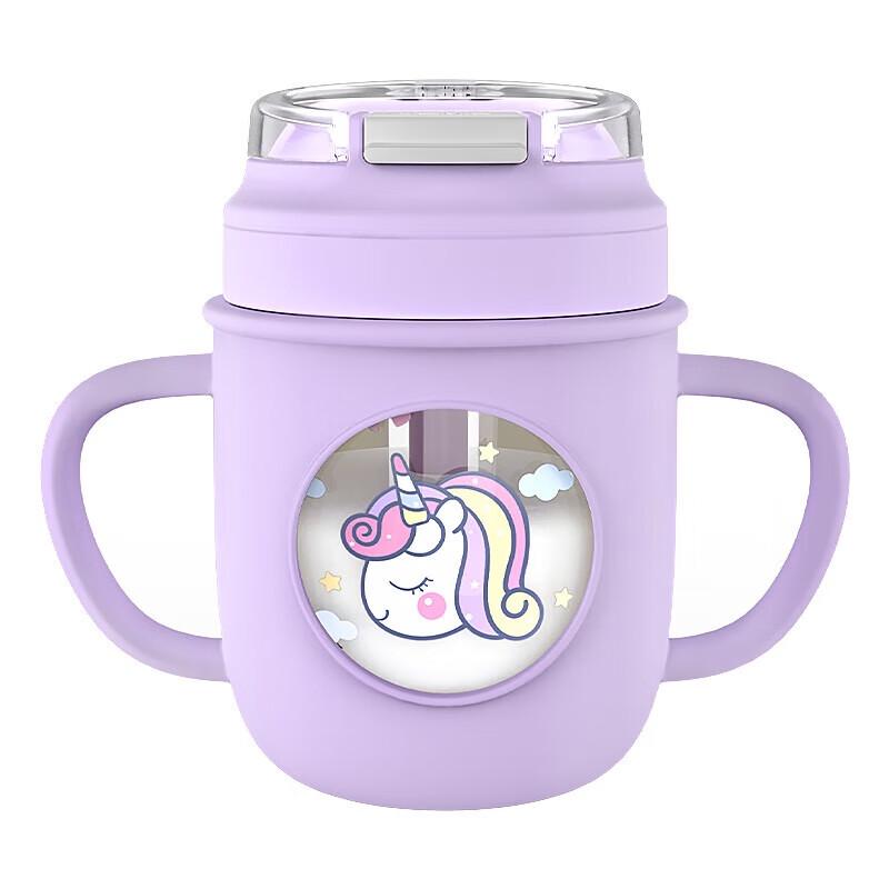 Temax Mengmeng Kids Glass Water Bottle with Straw
