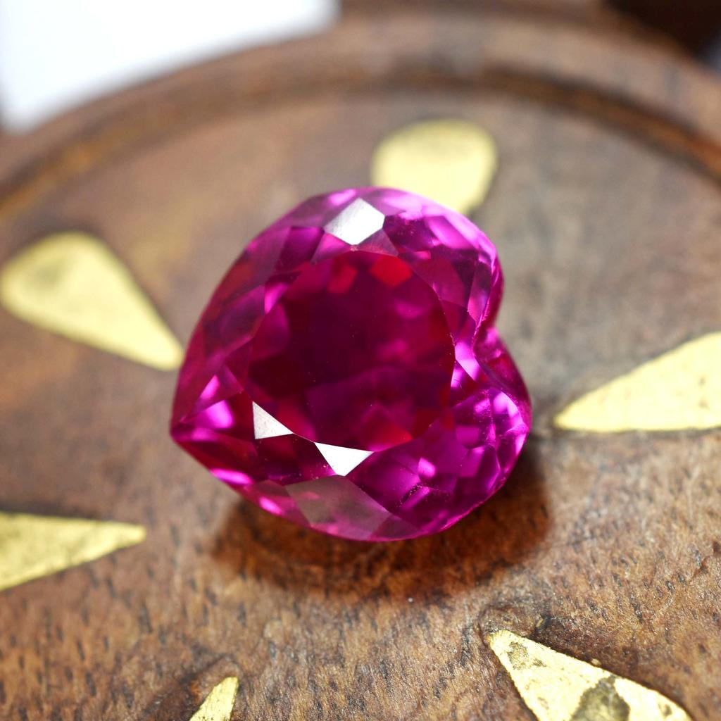 Natural Pink Sapphire Loose Gemstone 10.40 Ct Heart Cut September Birthstone for Gem Collections