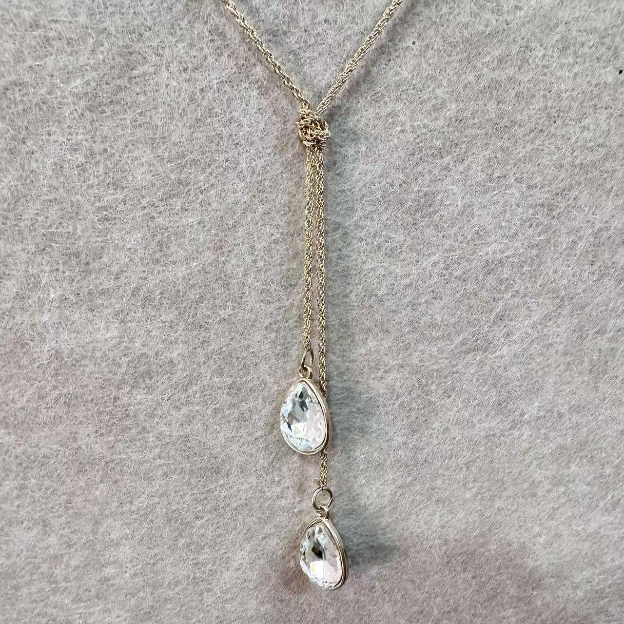 

Елегантний транскордонний ланцюжок для светра: Розкішне жіноче довге намисто - Універсальний, Шикарний осінньо-зимовий аксесуар