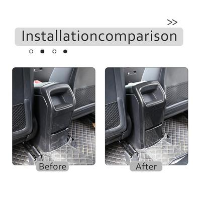 2 Pezzi ABS Fibra di Carbonio Fila Posteriore Uscita Bocchetta Aria Condizionata Copertura Rivestimento Per Mercedes Benz Classe B B200 W247 Auto
