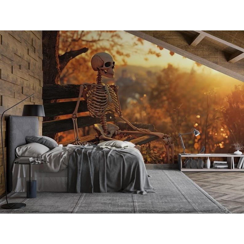 Autumn Skull tapestry 75x100 чёрный