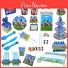 Vibrant Paw Patrol Kids Birthday Party Supplies Set With Adorable Decorations And Tableware