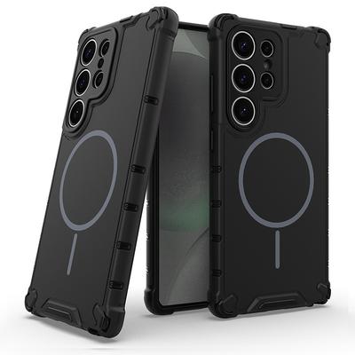 Suitable for Samsung S25 Phone Case Grating Skin Sensing Magnetic Phone Case Galaxy A55 Anti Drop Phone Case