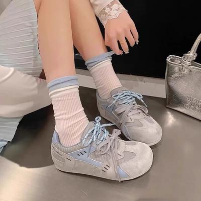 Mesh Breathable German Training Shoes Spring New Heightening Leisure Sports Low-top Board Shoes