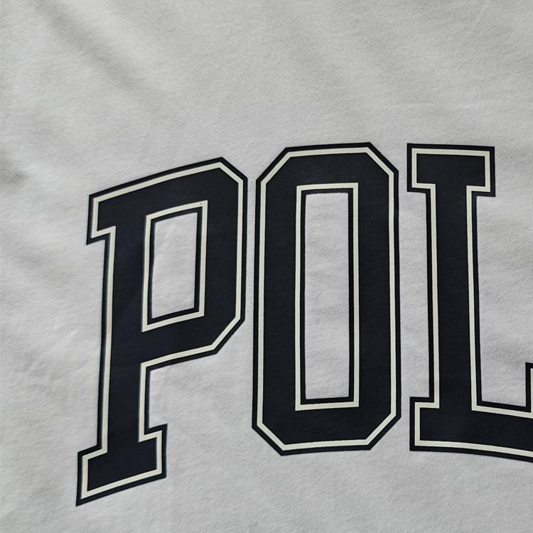 Polo Ralph Lauren Letter Logo Printed Crew Neck Short Sleeve T-Shirt Men Tops White 710858957-001