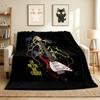 Metal Guitar Flannel Blanket Throw Blanket Soft Warm Sofa Bed Camping home Decor Unique Christmas Gift C926705