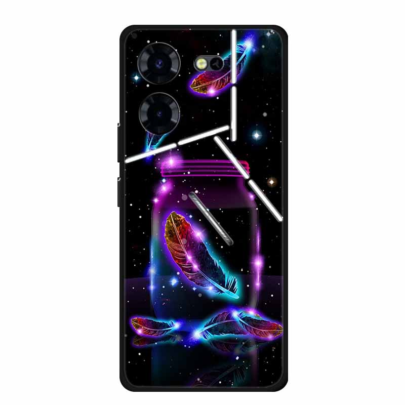 Luxury Case For Tecno Pova 5 Pro 5G TPU Soft Silicone Back Cover for Tecno Pova5 Pro 2023 LH8n Phone Cases Cute 6.78" New etui