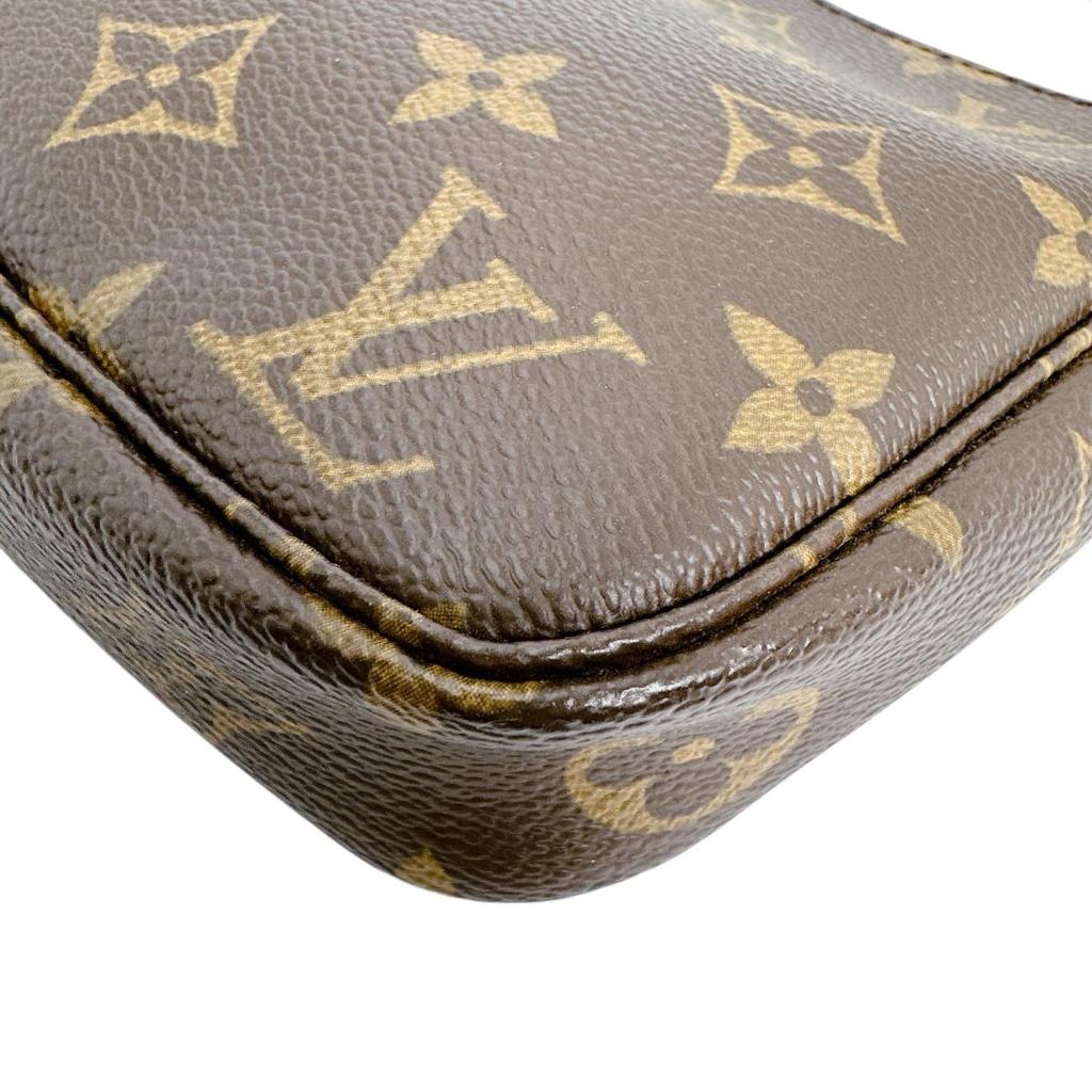 LOUIS VUITTON Monogram Pouch Monogram canvas Brown Women M51980 Used