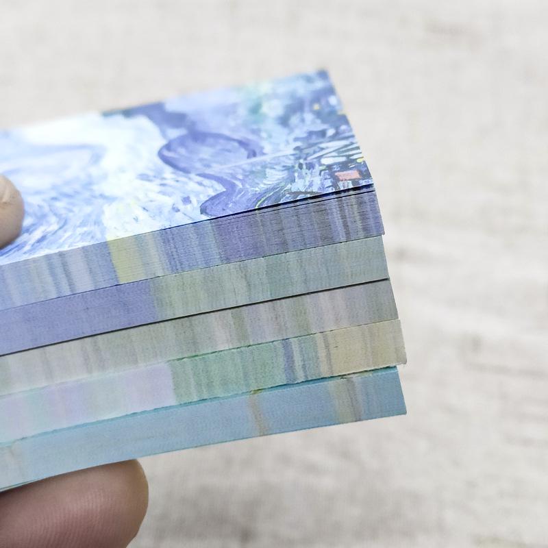 Monet & Van Gogh Retro Style Sticky Note Pad - Famous Paintings Series, Non-Adhesive, Perfect for Journaling & Memos