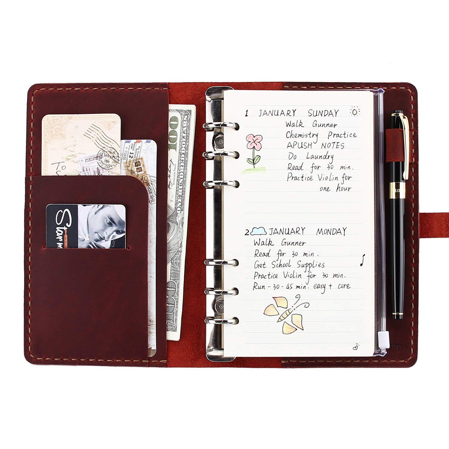 Vintage A6 saistviela 19x12cm 360g pilgraudu