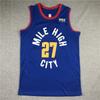 Mens Retro Basketball Jersey Vest With Embroidered Number 55 Jokic 27 Murray Breathable Mesh Cotton Sport Wear