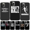 Essen schlafen spielen Handball Zitate Handyhülle Für iPhone 17 Air 16 15 14 11 12 13 Pro MAX Plus Hülle Schale coque