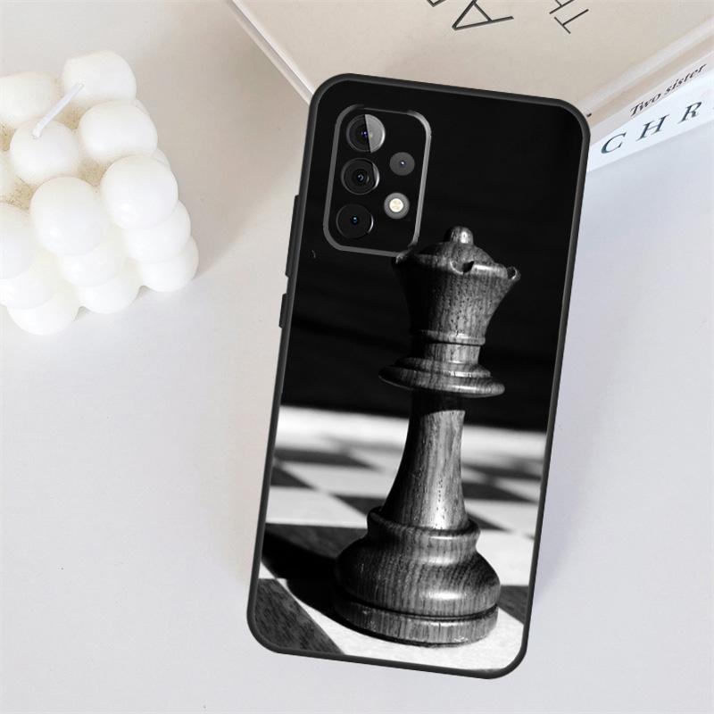 Chess Pieces For Samsung Galaxy A55 A35 A15 A36 A56 A26 A16 A22 A32 A52 A54 A34 A53 A33 A13 A06 A05 Case