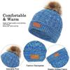 3PCS/set Kids Hat Scarf Gloves Set Baby Winter Warm Girls Boys Pompom Beanie Cap