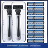 Six-Layer Razor Stainless Steel Shaver for Men with Multi-Layer Shaving Head