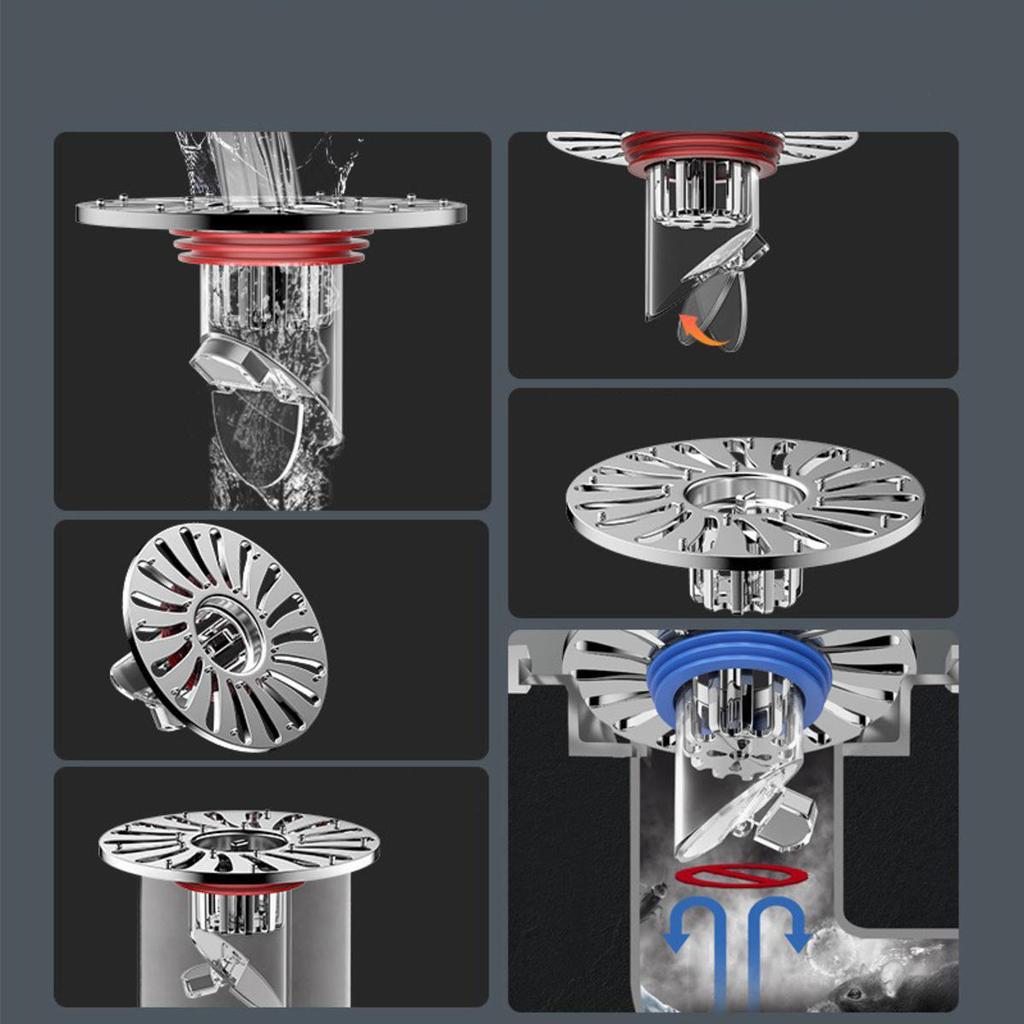 Odor Proof Floor Drain Core Plug Backflow Preventer Cuttable Toilet Sewer Filter Portable Drain Protector Bathroom Accessories