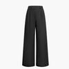 Women's High-Waisted Floor-Length White Commuter Pants - Versatile European & American Style