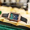 Live Stream Fashion Square Green Watch for Women - TikTok Celebrity Style