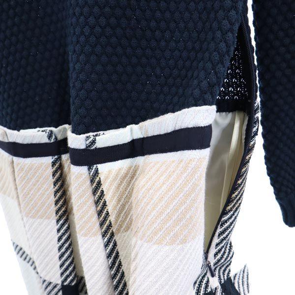 BLUE LABEL CRESTBRIDGE Sanyo Shokai Long sleeve knit one piece Side zip Women Used