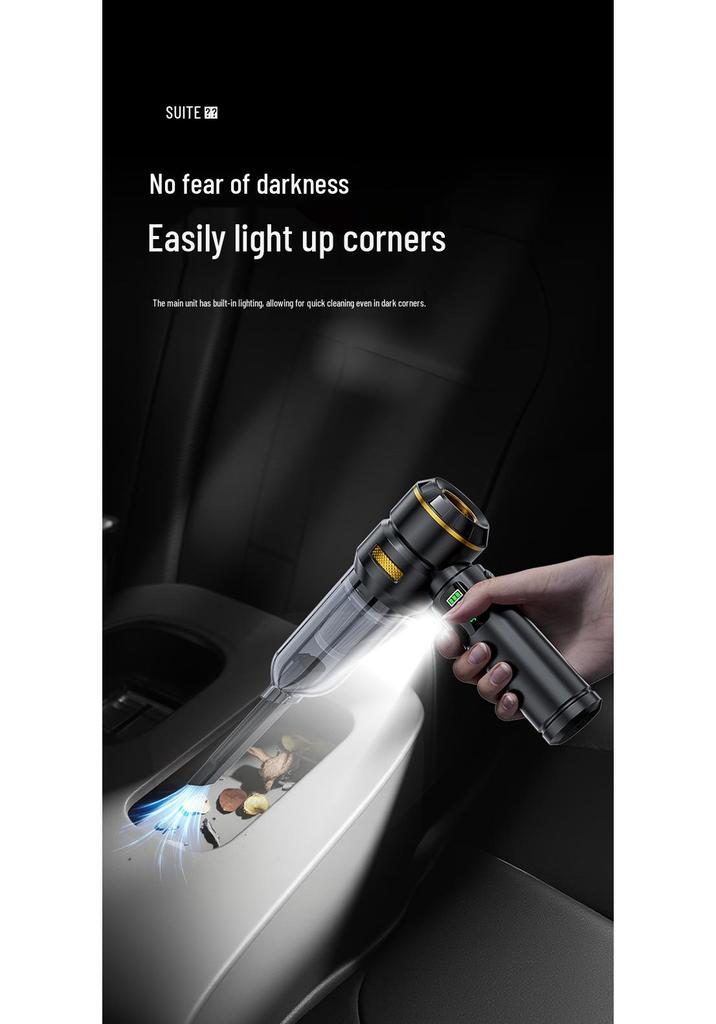 Wireless Handheld Car Vacuum Cleaner with Power Display & Brushless Motor
