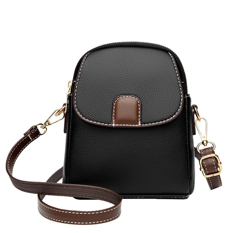 Textured Women's Small Crossbody Phone Bag - 2025 Lightweight Soft Leather Feel, Versatile Single Shoulder Bag