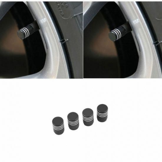 For Honda Accord 10th 18- Black Aluminum Alloy Car Tire Valve Cap Ring Trim