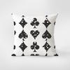 Playing Card Pattern Decorative Pillowcase Bedroom Living Room Square Cushion Pillowcase
