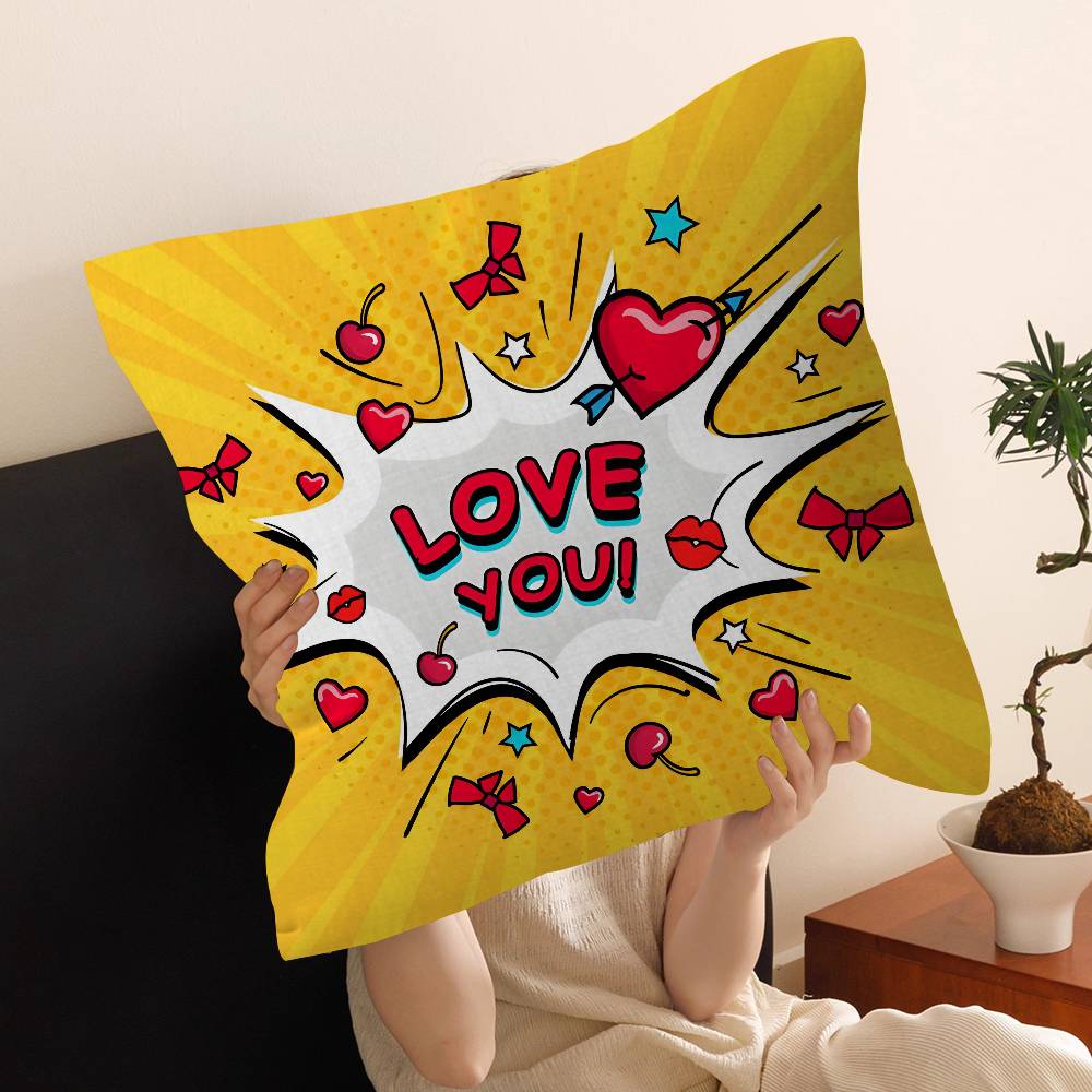 Roy LLichtenstein Art Pillow Cover Design cushion Cover decor Holiday Decorati