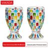 VAKADA Irregular Colored High Borosilicate Glass Beverage Cups