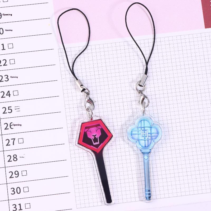 Kpop Demo Hunters Phone Lanyard Korean Huntr/X Cosplay Phone Chain Cartoon Acrylic Cellphone Charms Collection Gifts