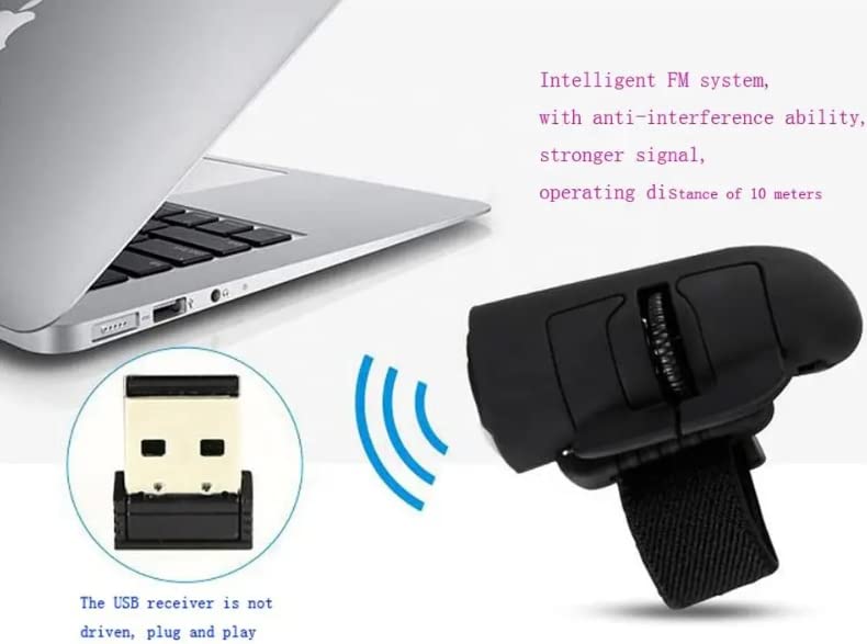 GeeClick Finger Mouse Black