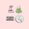 Cartoon Creative Unique Chemistry Experiment Beaker Alloy Badge Brooch For Men Women And