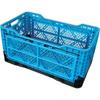 TRUSCO Folding Mesh Container Storage Case Storage Box Blue 59L TR-MPB59-B