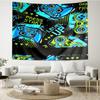 Game-Controller Print Tapestry, Backdrop, Easy Setup, Ideal for Bedroom, Office & Living Room, with Aesthetic Wall Hanging Decor.