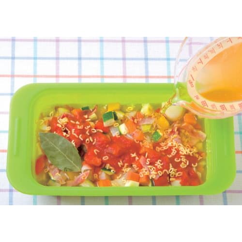 World Create ViV Silicone Steamer, Microwave Cooker, Due Lettuce Green, 59619