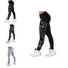 Women Letter Print High Waist Leggings With Stretch And Push Up Design For Fitness And Running