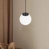 White Round Glass Lampshade Frosted Matte Globe Design for Ceiling Mount Hanging Pendant Lights Decorative Ambient Light Cover