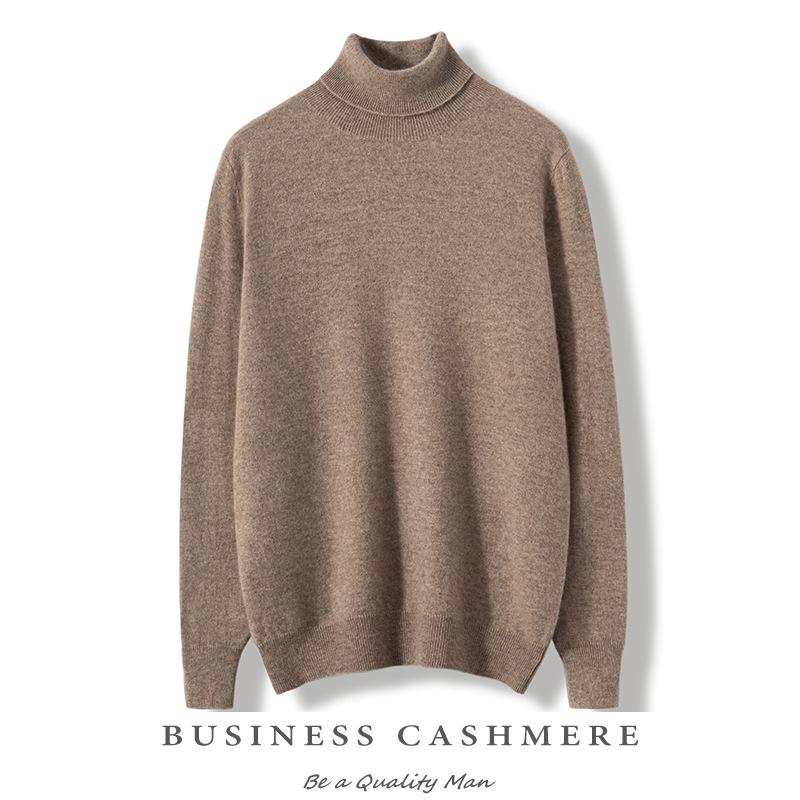 High lapel cashmere sweater, pullover, thickened sweater with base and wool knitted sweater inside.