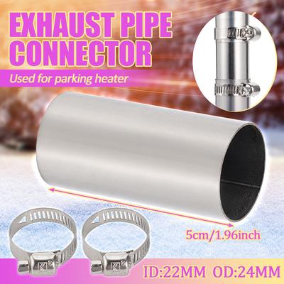 24MM Exhaust Pipe Connection Tube Thickened Stainless Steel Universal Type2KW/5KW/8KW Parking Heater Accessories Home Pipeline