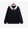 Plus Size Women's Winter Doll Collar Sweater - Age-Reducing Casual Knitwear, 2025