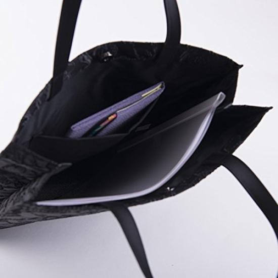 Aurora Vertical Rose Formal Sub-Bag, Jacquard, A4 Size, Gusseted, Suitable for Both Celebrations and Condolences, Black Formal Bag, Formal Bag for