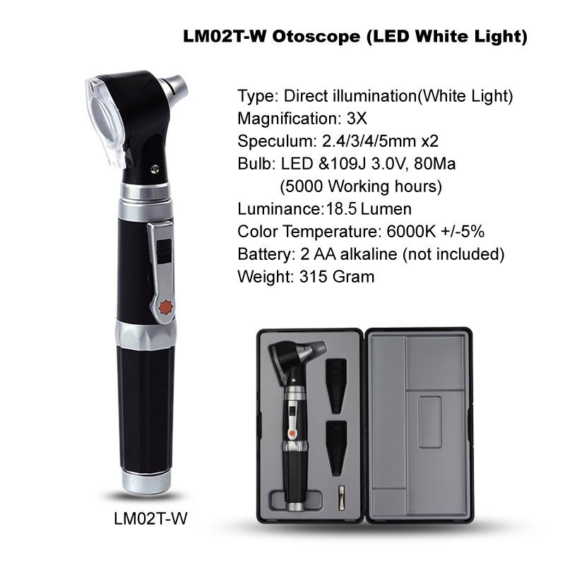 Medical Home Doctor ENT Ear Care Endoscope LED Professional Otoscopio Diagnostic Kit Portable Otoscope Ear Wax Check Tool