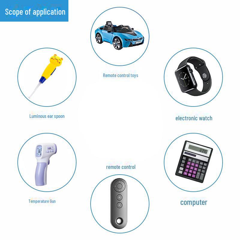 AG13/LR44 Alkaline Button Battery 1.55V for Watches, Toys, and Night Lights