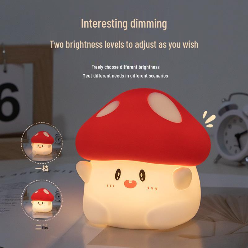 Mushroom Silicone Night Light - Creative Atmosphere Lamp & Birthday Gift