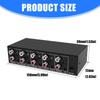4Way Stereo Audios Distribution Box 3.5mm Auxs+AV L/R Audios Splitter Power Adapter For AV And 3.5mm Signal Splitting