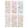 Hot Selling 3D Relief Crystal Stickers 1pcs Glitter Diamond Gemstone Decals for Toddler Girl Educational Reward Phone Case