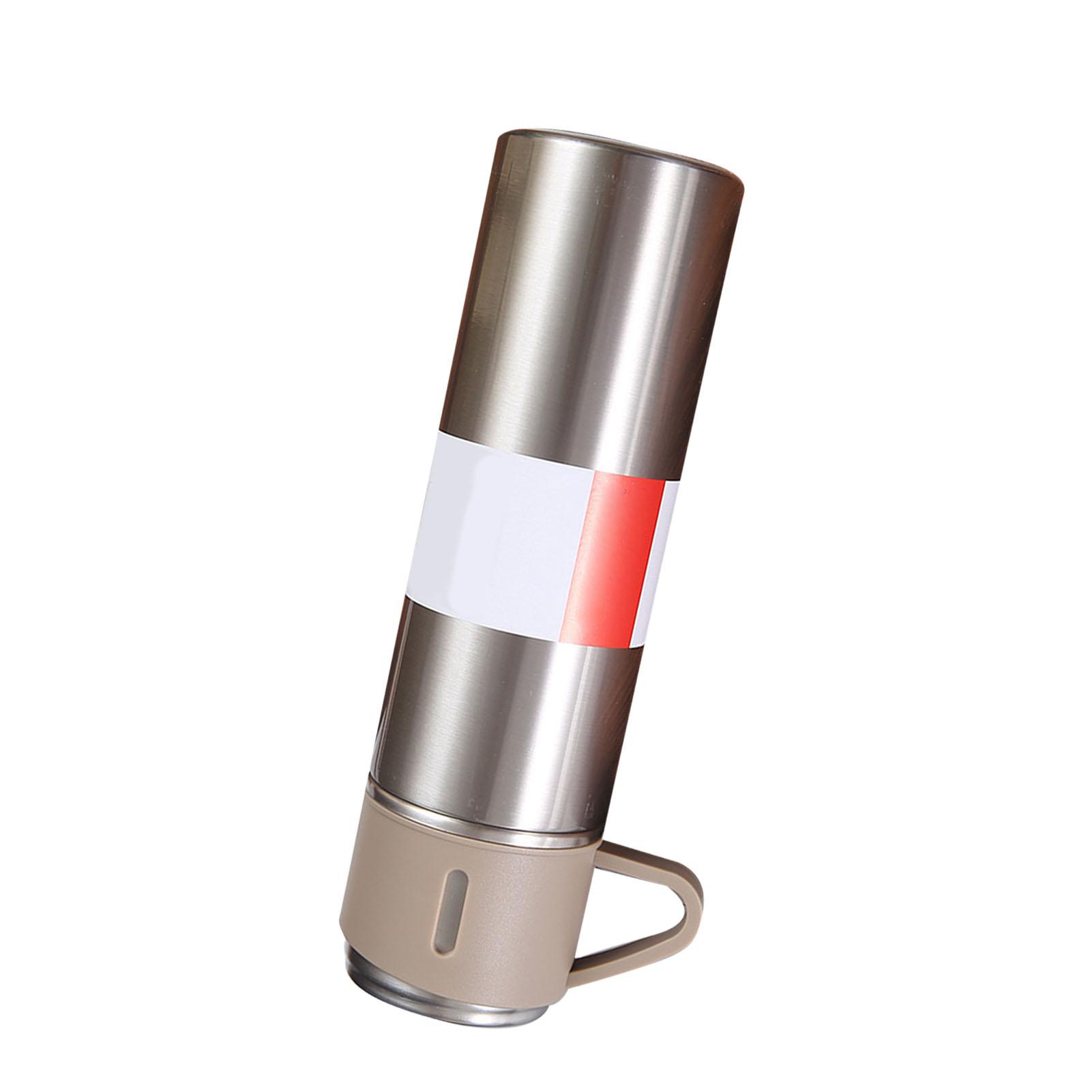 

500 мл термос из нержавеющей стали портативный изолированный флакон с 3 крышками для путешествий на открытом воздухе