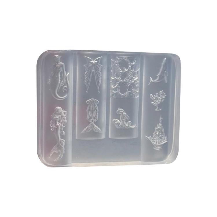 

Professional Nail Art Molds Mermaids Theme Small Accessories Mold Nail Decorative Molds for Salon Manicure Decorations 1